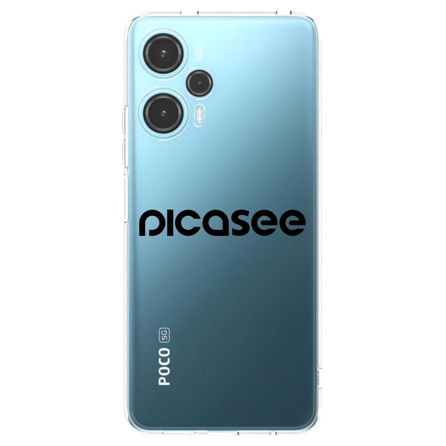Picasee silikonový průhledný obal pro Xiaomi Poco F5 - Picasee - new logo - black