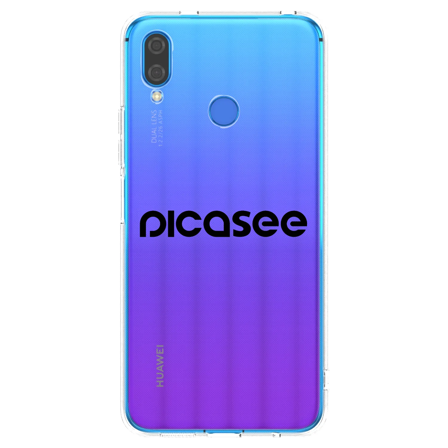 Picasee silikonový průhledný obal pro Huawei Nova 3i - Picasee - new logo - black