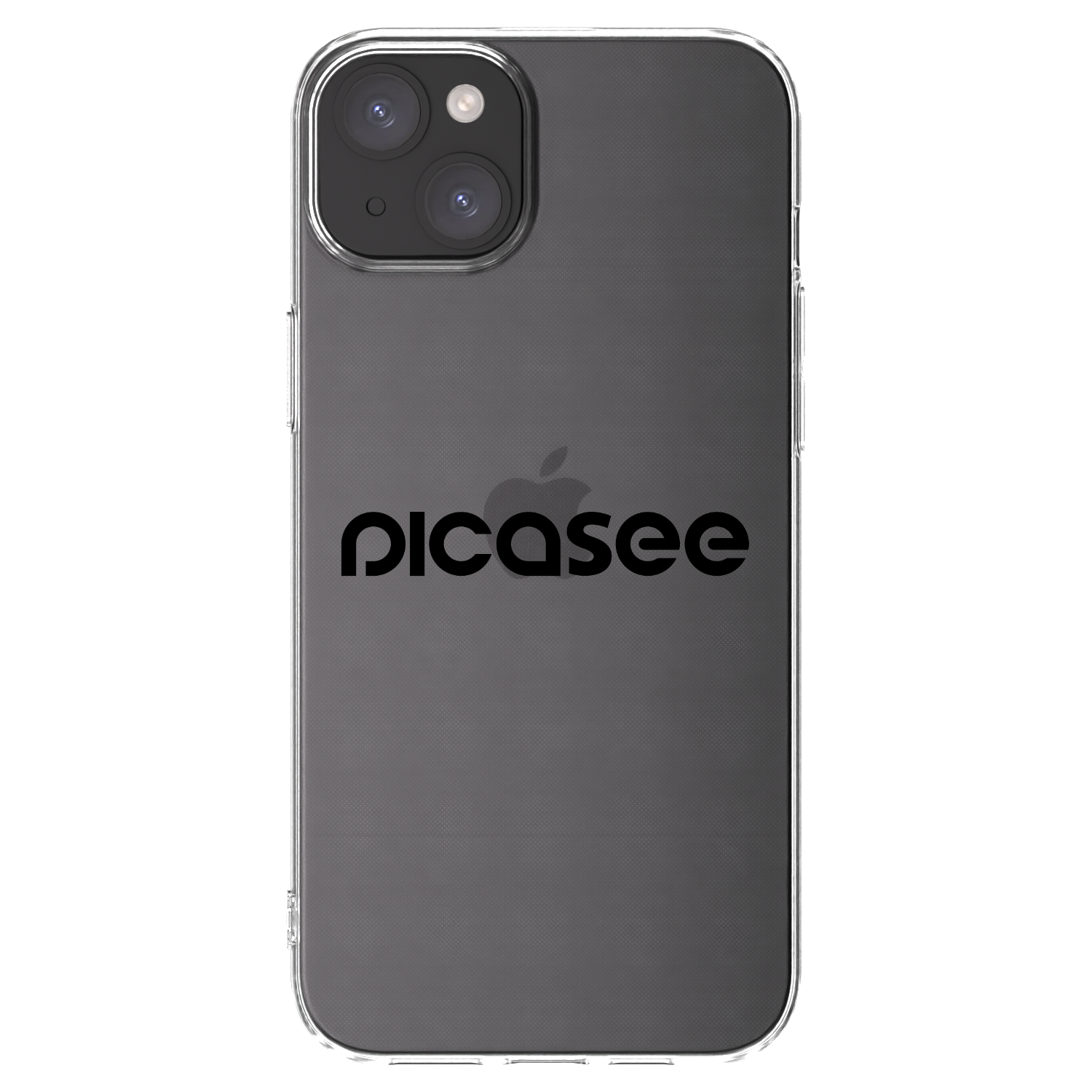 Picasee silikonový průhledný obal pro Apple iPhone 15 Plus - Picasee - new logo - black