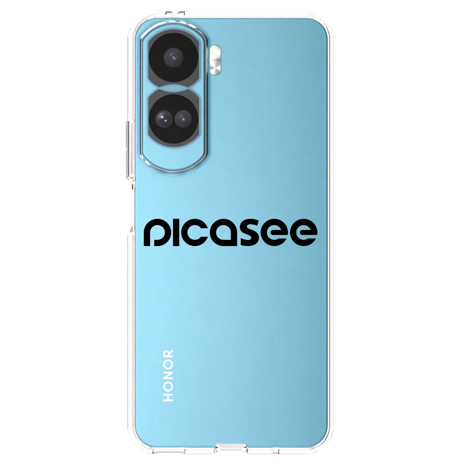 Picasee silikonový průhledný obal pro Honor 90 Lite 5G - Picasee - new logo - black