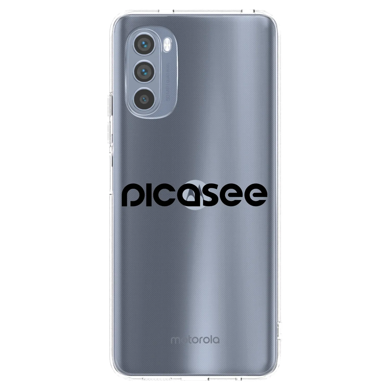 Picasee silikonový průhledný obal pro Motorola Moto G62 - Picasee - new logo - black