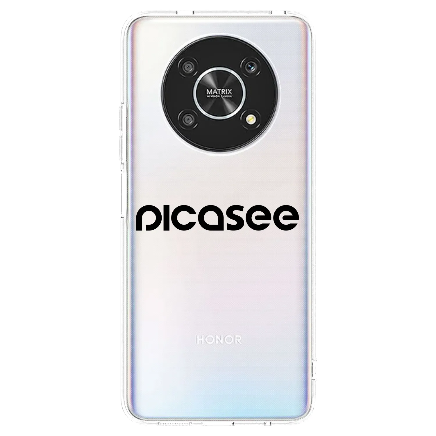 Picasee silikonový průhledný obal pro Honor Magic4 Lite 5G - Picasee - new logo - black