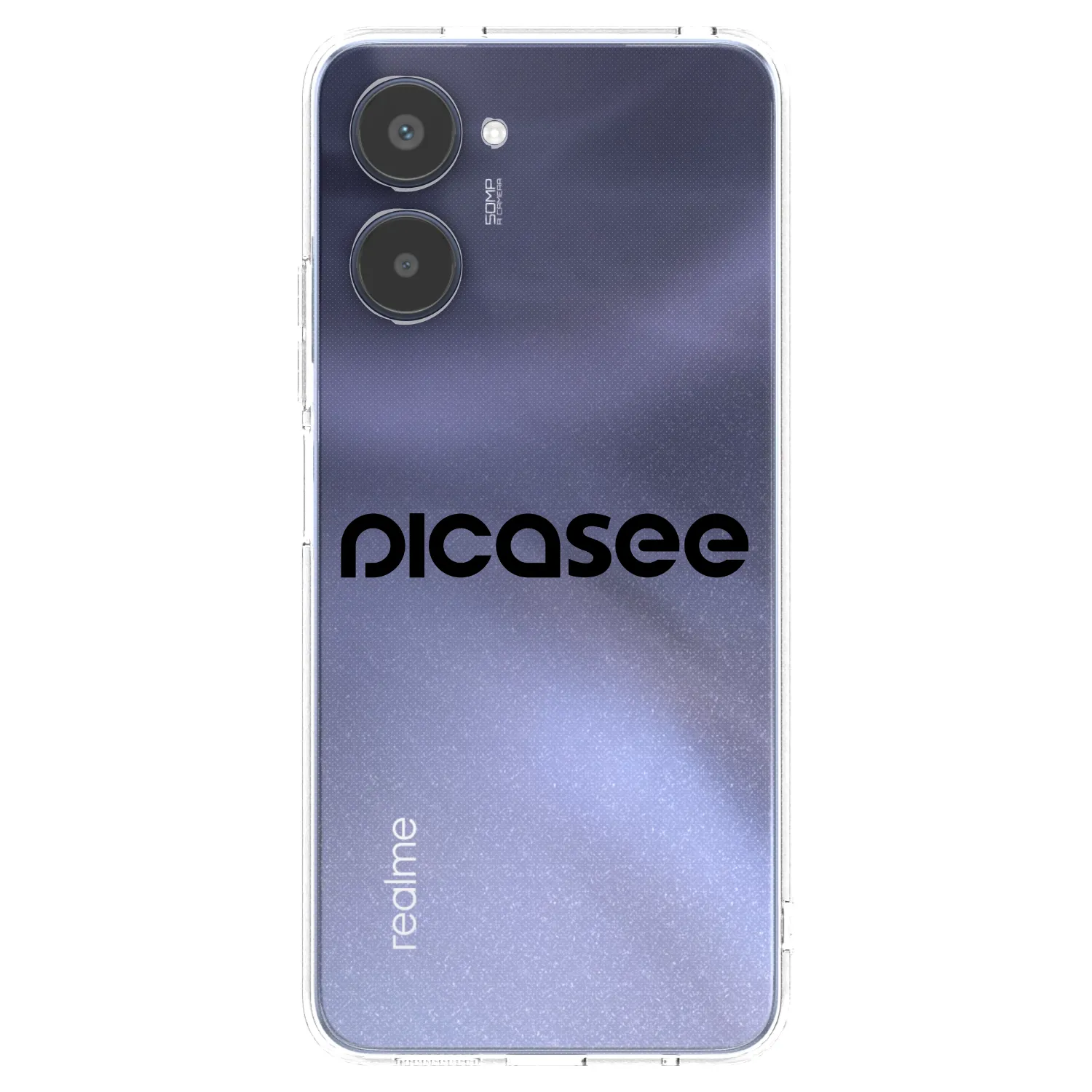 Picasee silikonový průhledný obal pro Realme 10 4G - Picasee - new logo - black