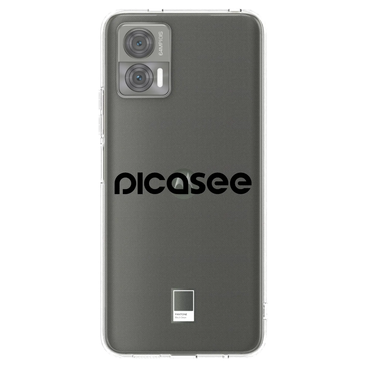 Picasee silikonový průhledný obal pro Motorola Edge 30 Neo - Picasee - new logo - black