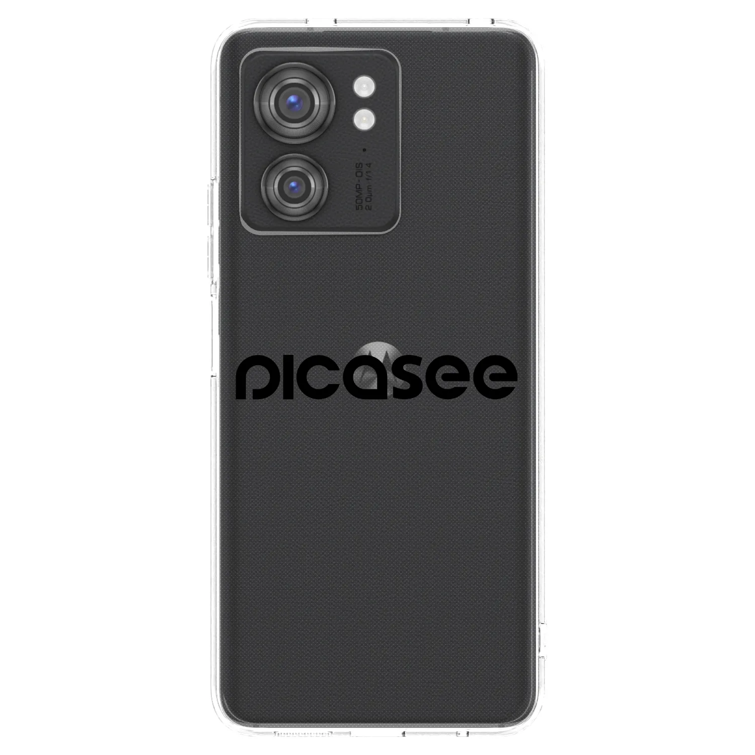 Picasee silikonový průhledný obal pro Motorola Edge 40 - Picasee - new logo - black