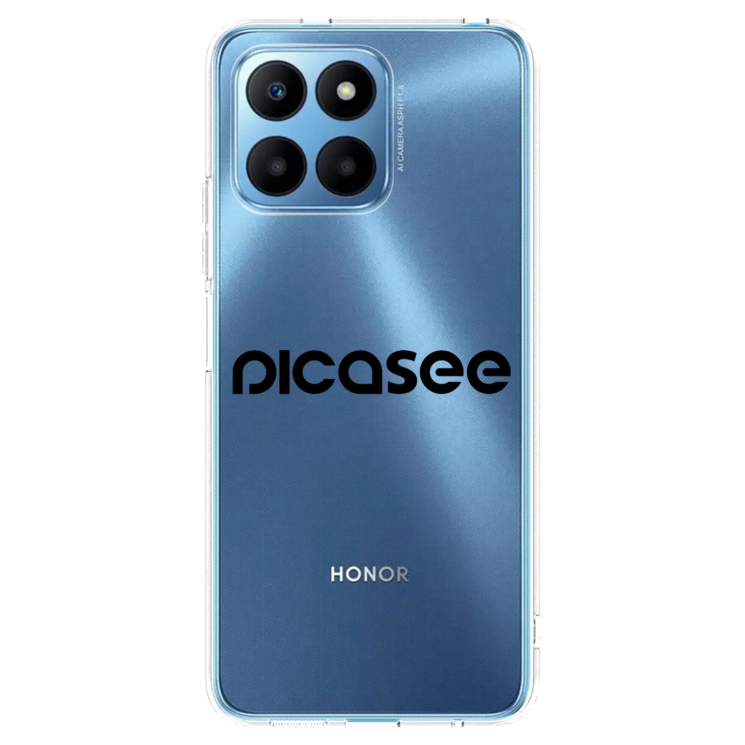 Picasee silikonový průhledný obal pro Honor 70 Lite - Picasee - new logo - black