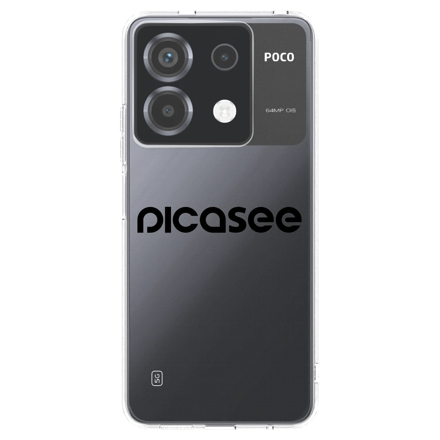 Picasee silikonový průhledný obal pro Xiaomi Poco X6 - Picasee - new logo - black