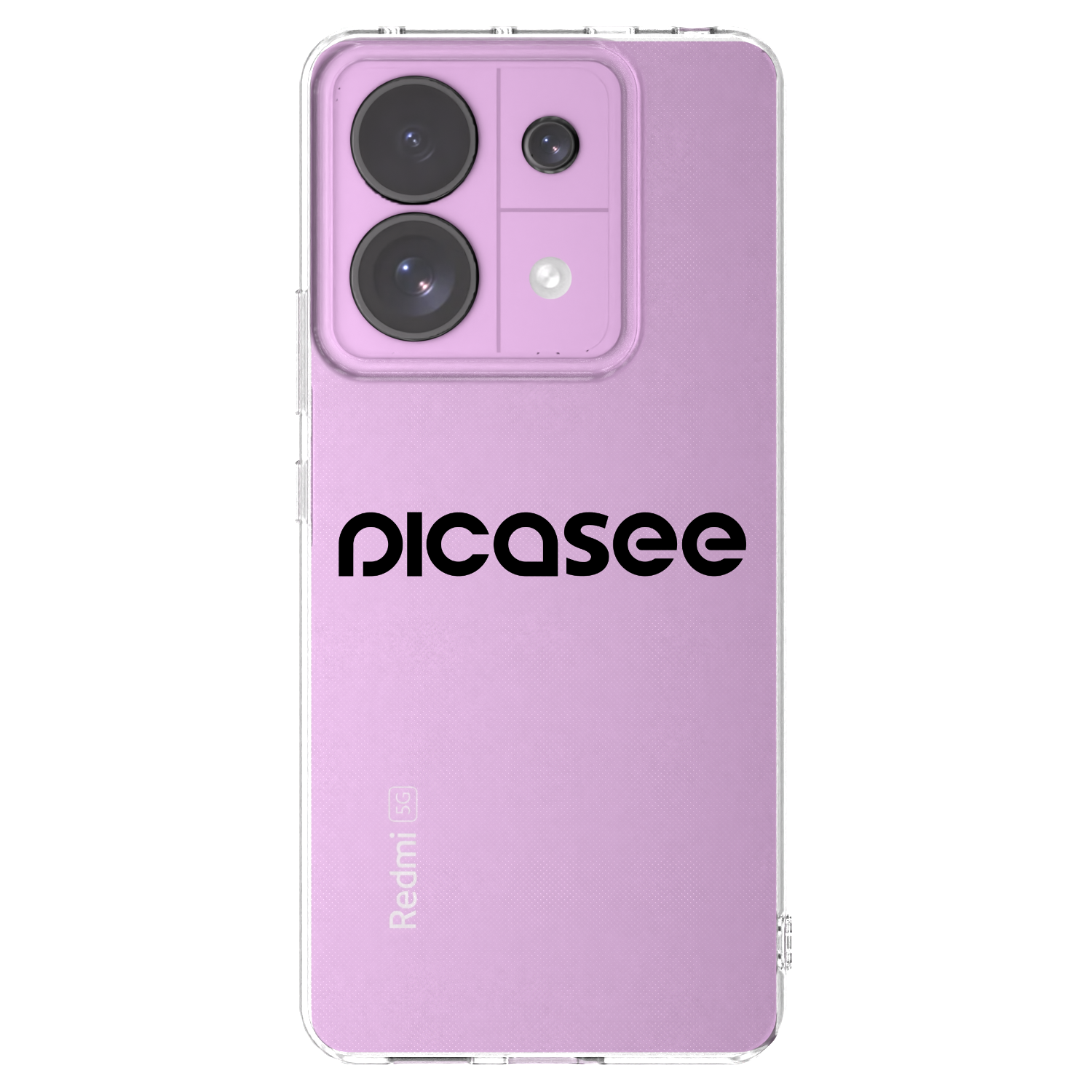 Picasee silikonový průhledný obal pro Xiaomi Redmi Note 13 Pro 5G - Picasee - new logo - black
