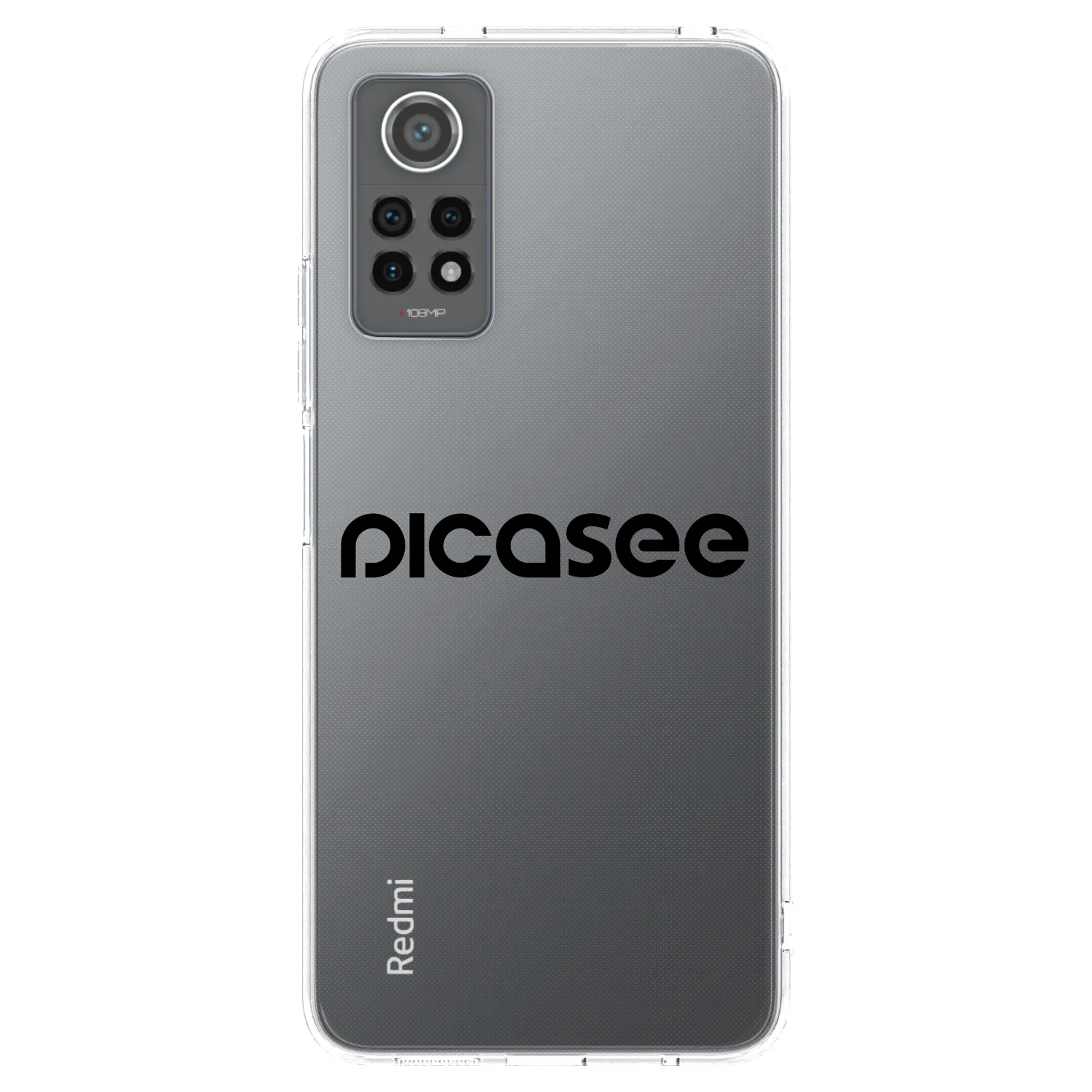 Picasee silikonový průhledný obal pro Xiaomi Redmi Note 12 Pro 4G - Picasee - new logo - black