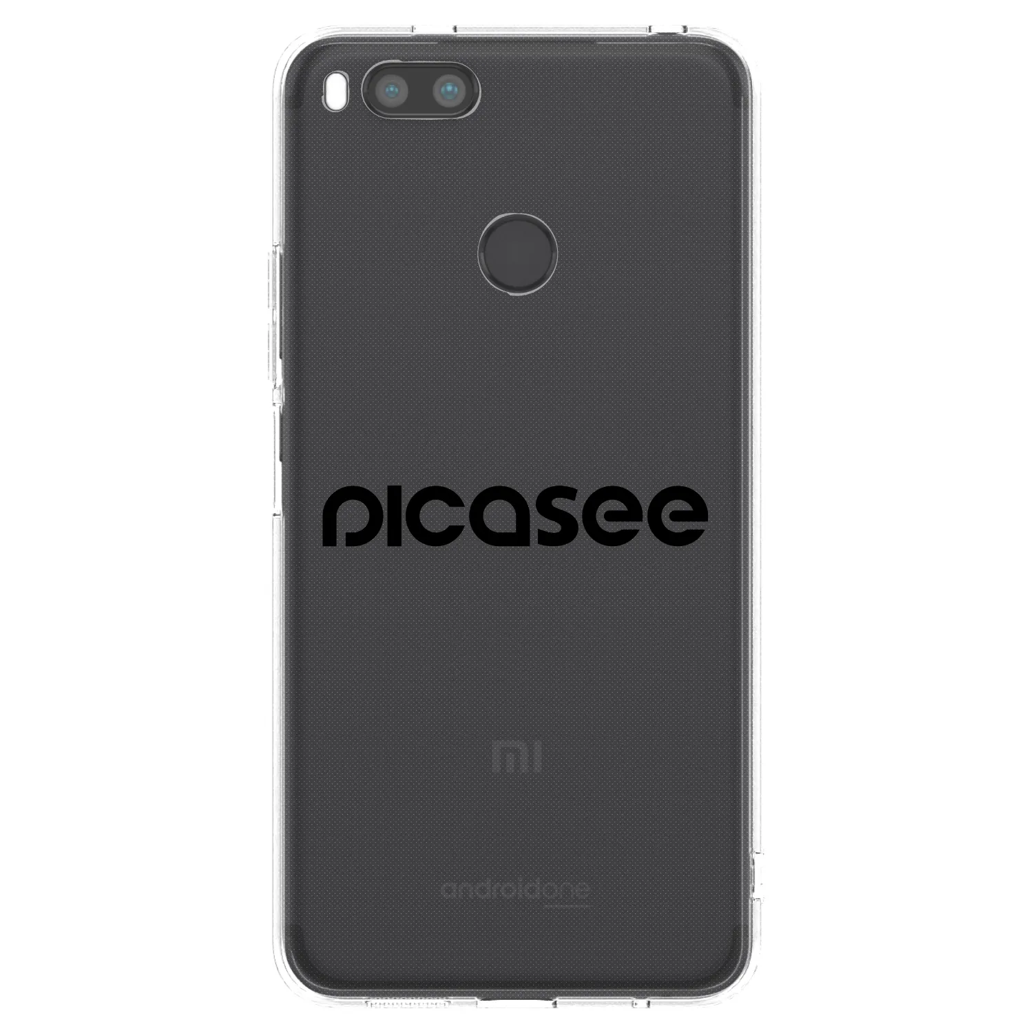 Picasee silikonový průhledný obal pro Xiaomi Mi A1 Global - Picasee - new logo - black