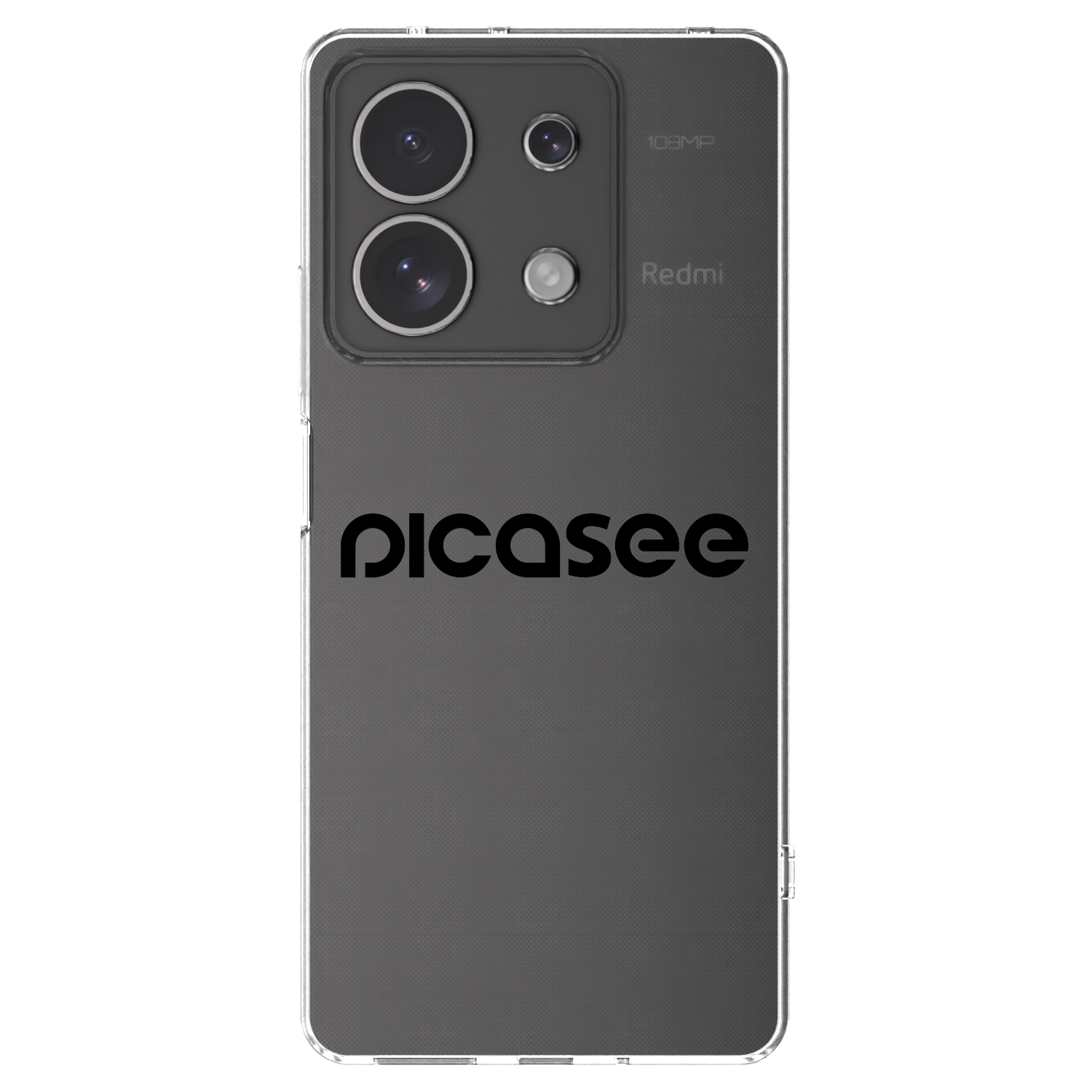 Picasee silikonový průhledný obal pro Xiaomi Redmi Note 13 4G - Picasee - new logo - black