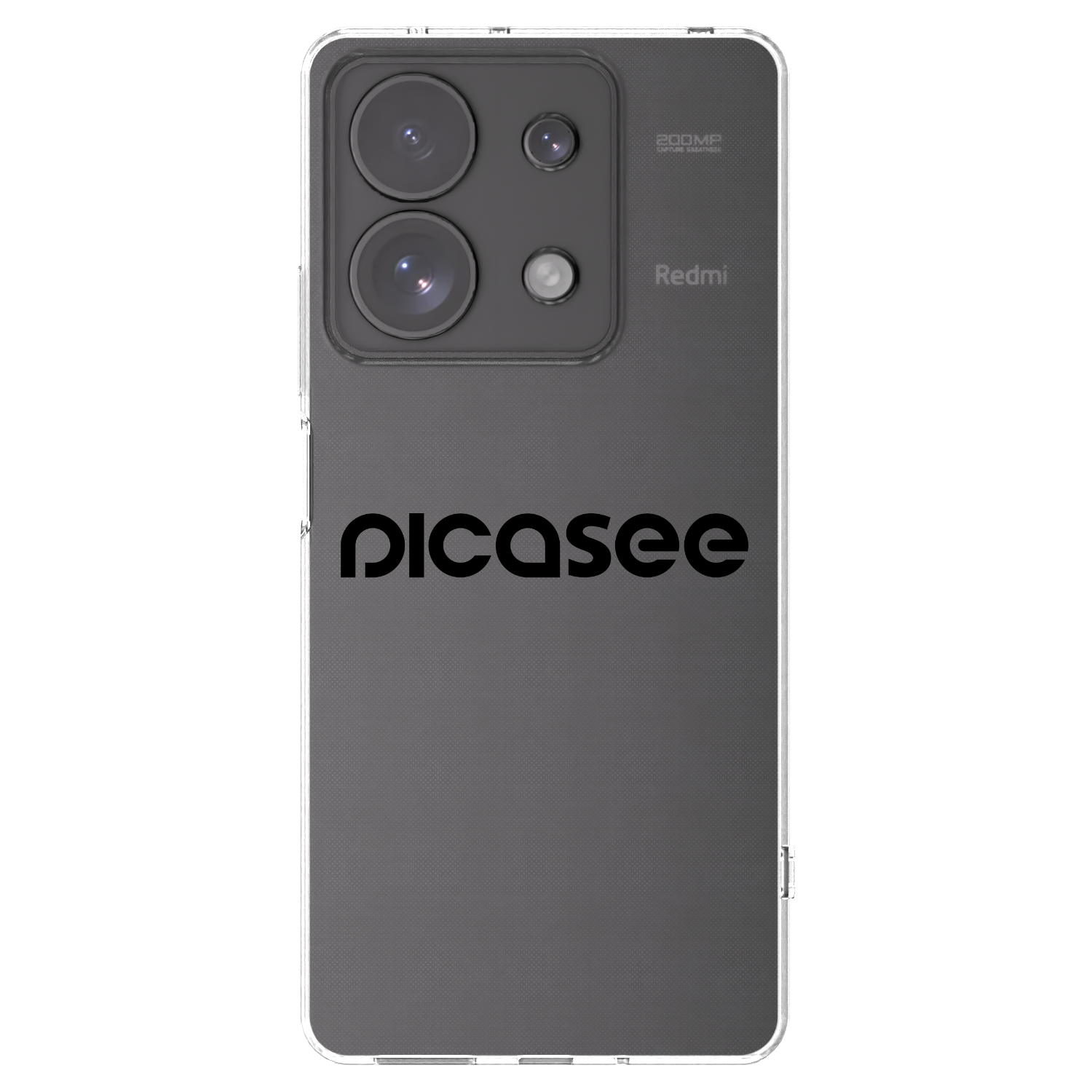 Picasee silikonový průhledný obal pro Xiaomi Redmi Note 13 Pro 4G - Picasee - new logo - black