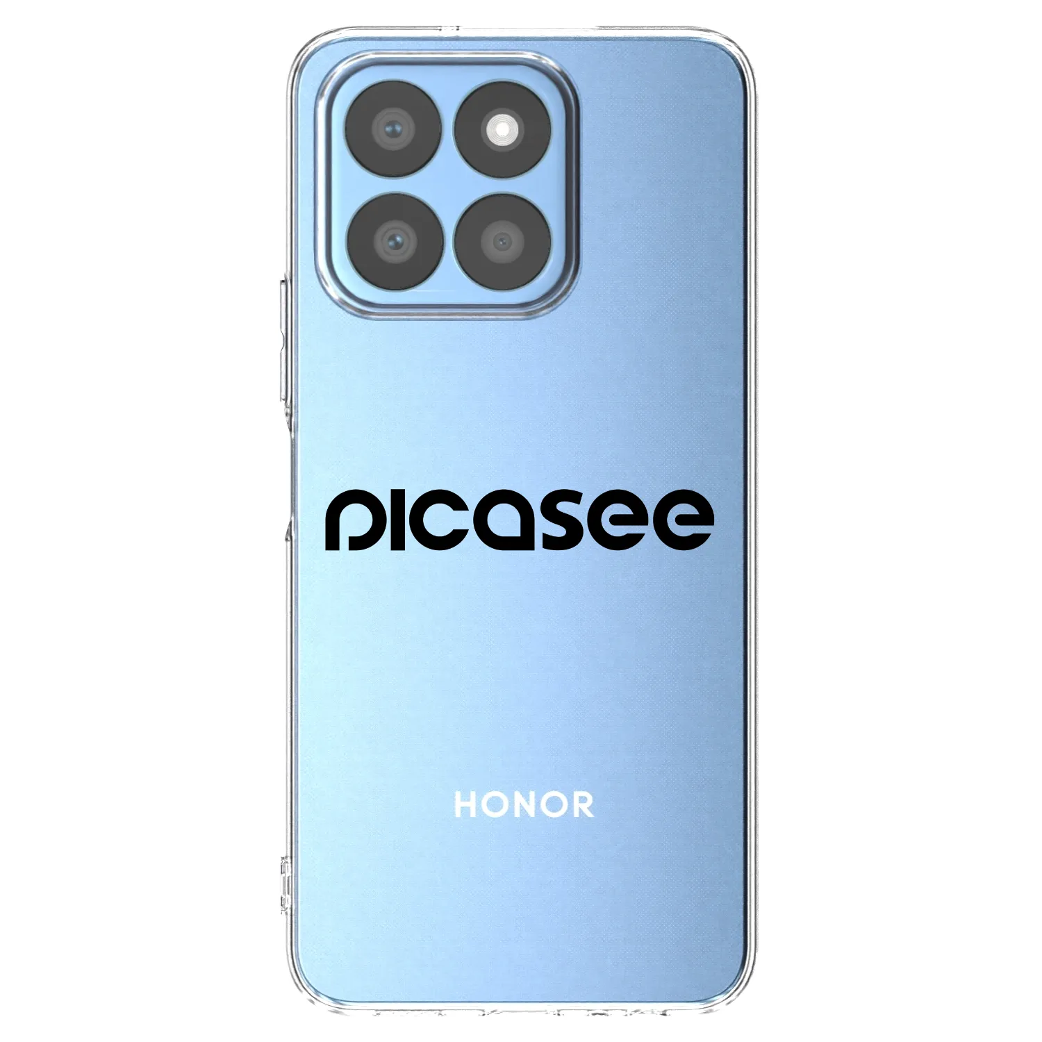 Picasee silikonový průhledný obal pro Honor X8b - Picasee - new logo - black