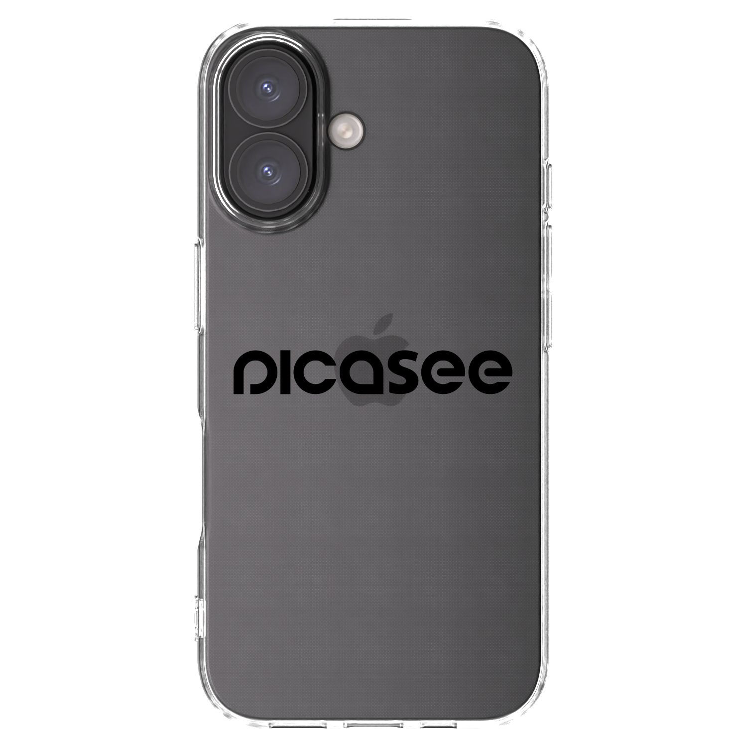 Picasee silikonový průhledný obal pro Apple iPhone 16 - Picasee - new logo - black