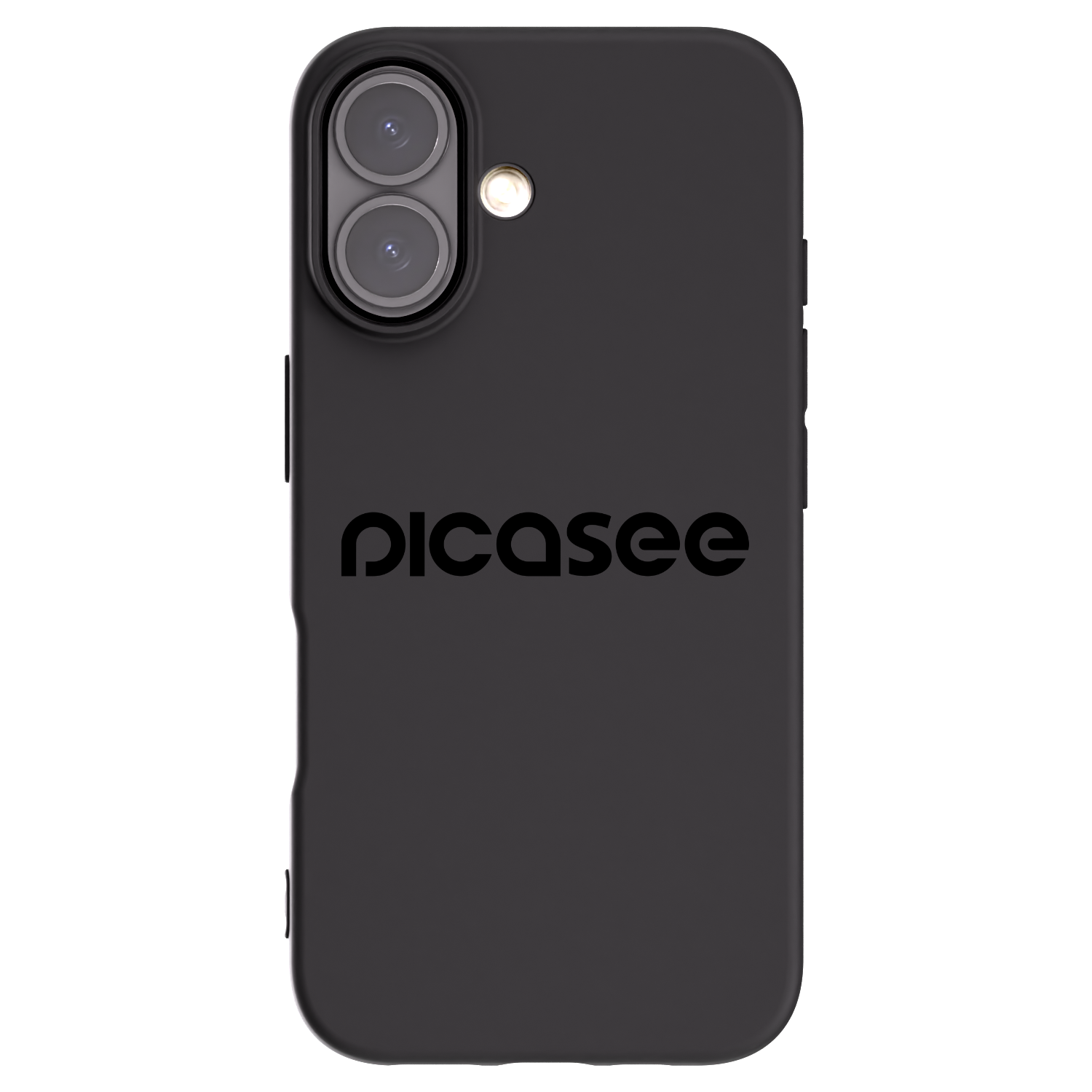 Picasee silikonový černý obal pro Apple iPhone 16 - Picasee - new logo - black
