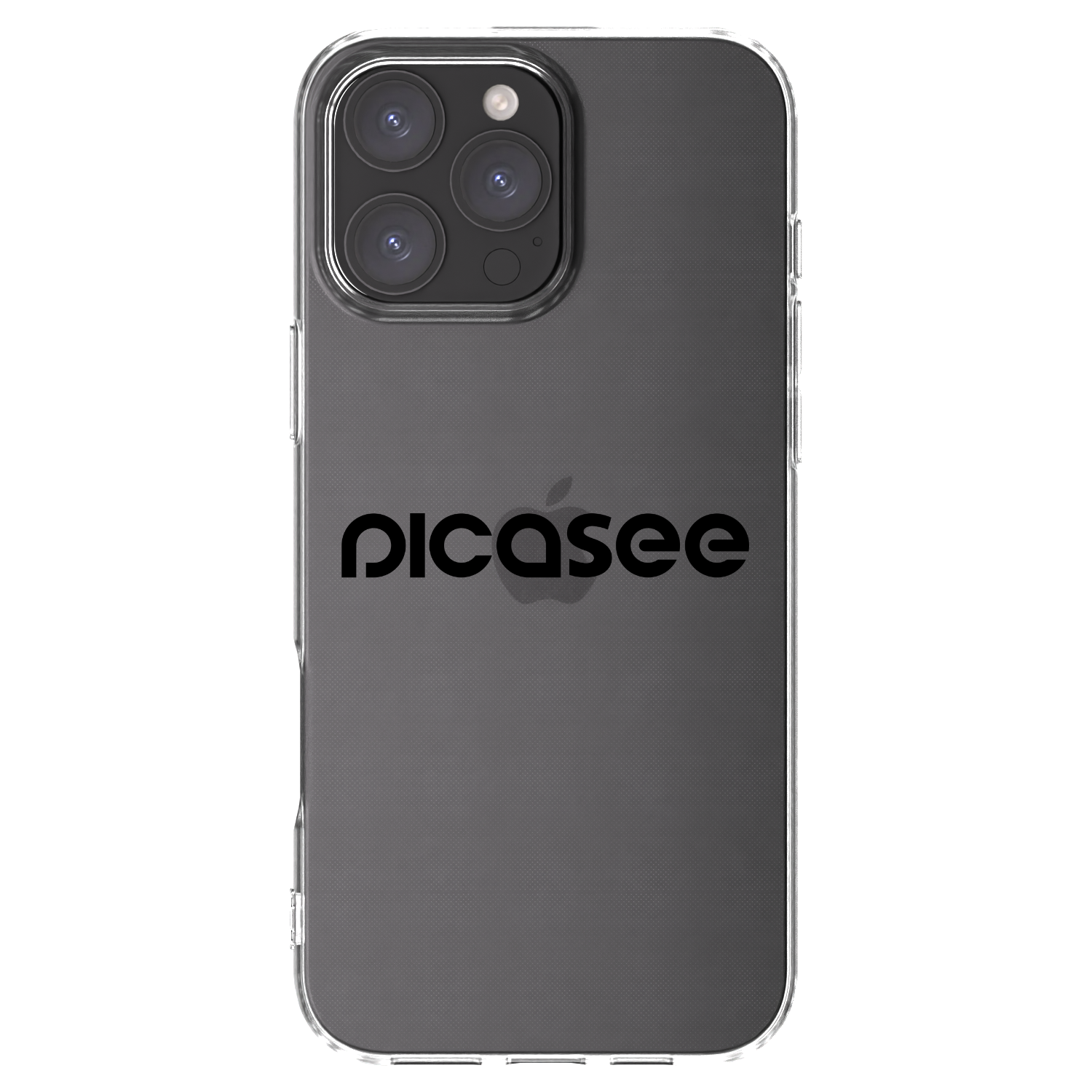 Picasee silikonový průhledný obal pro Apple iPhone 16 Pro Max - Picasee - new logo - black