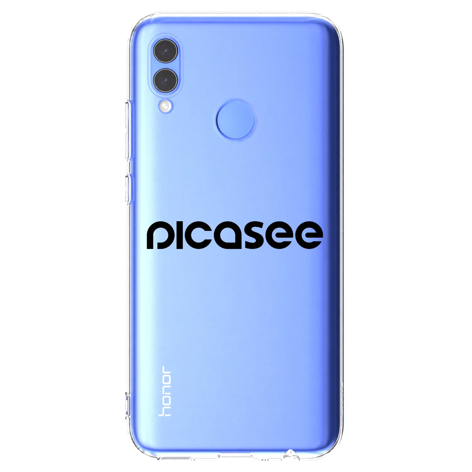 Picasee silikonový průhledný obal pro Huawei P Smart 2019 - Picasee - new logo - black