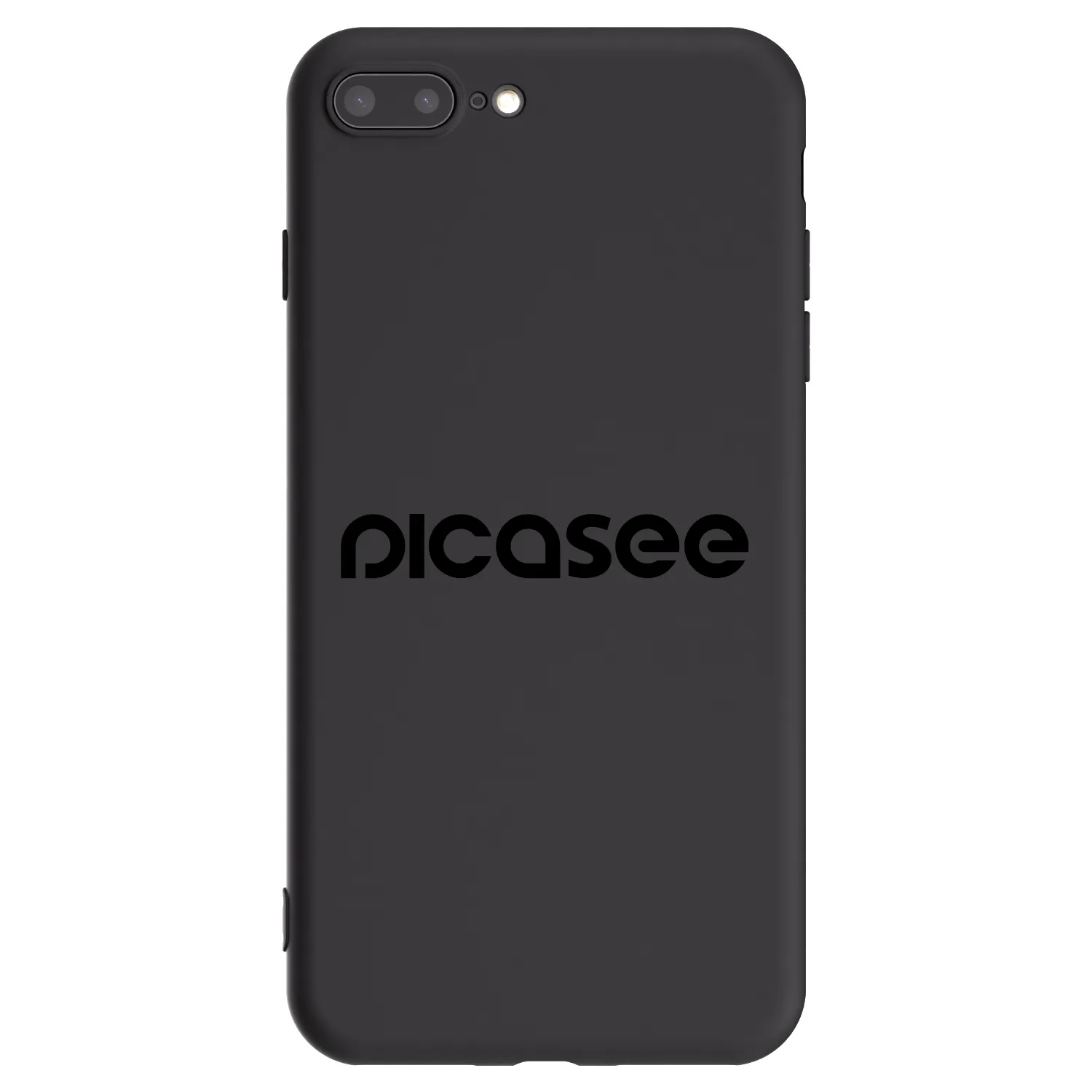 Picasee silikonový černý obal pro Apple iPhone 8 Plus - Picasee - new logo - black
