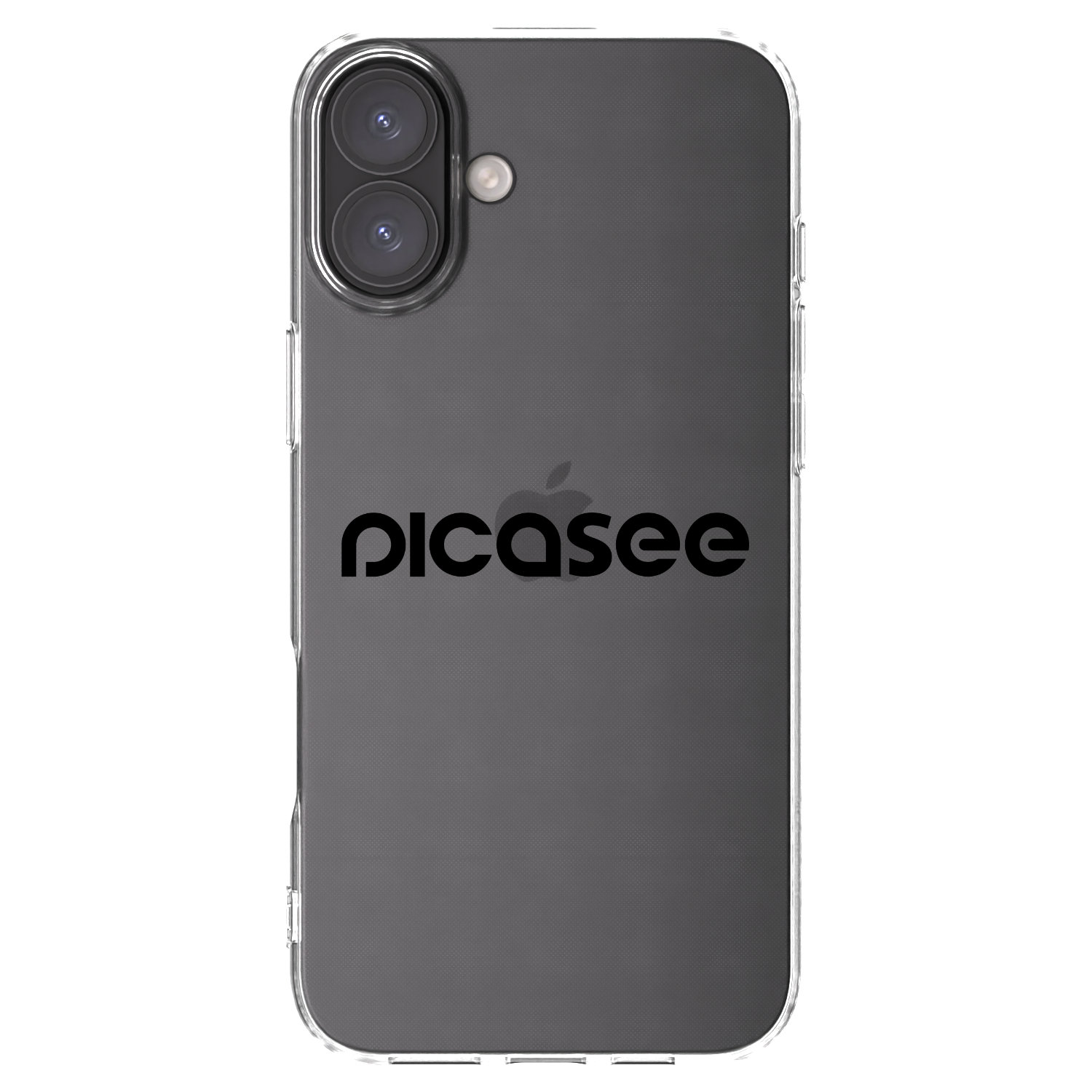 Picasee silikonový průhledný obal pro Apple iPhone 16 Plus - Picasee - new logo - black