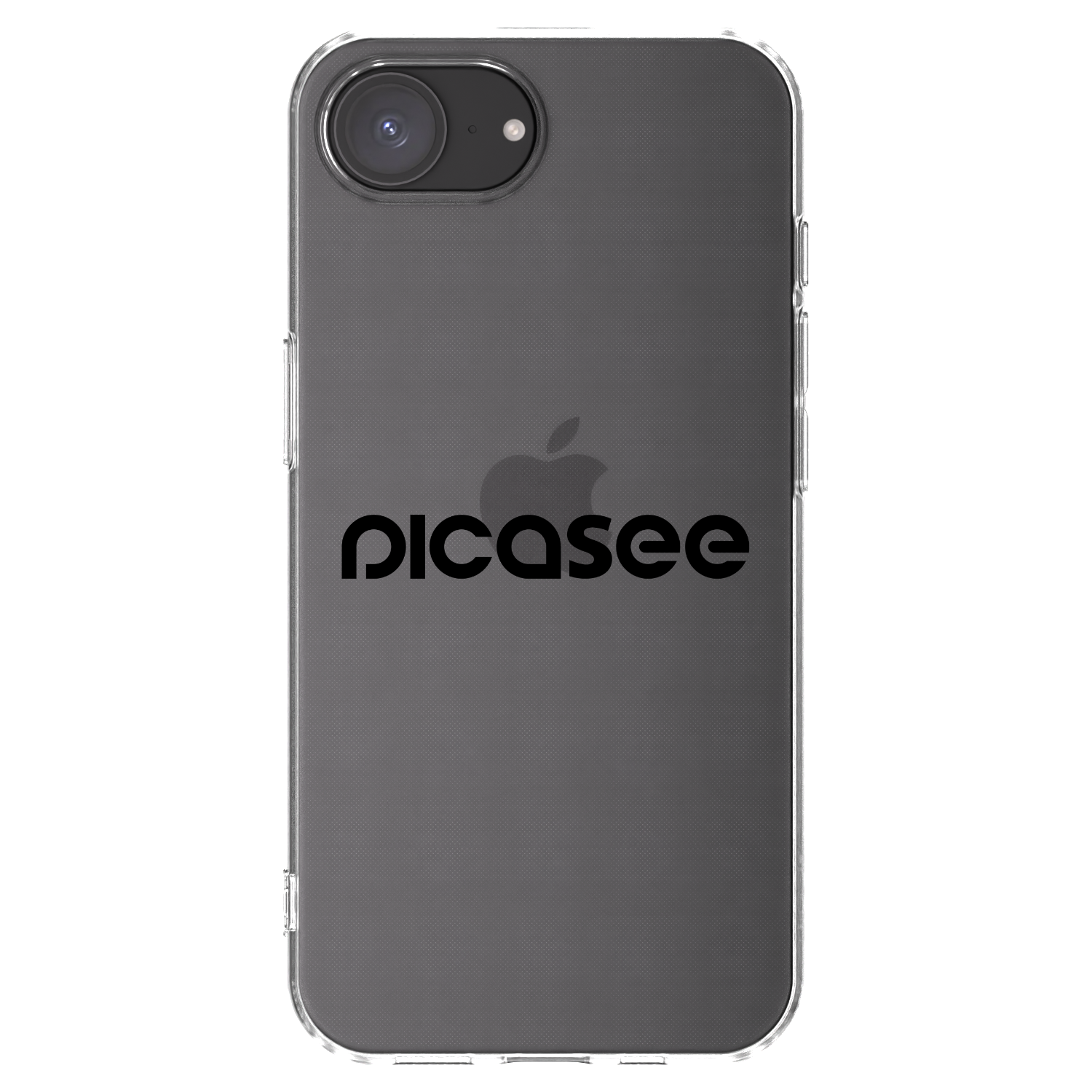 Picasee silikonový průhledný obal pro Apple iPhone 16e - Picasee - new logo - black