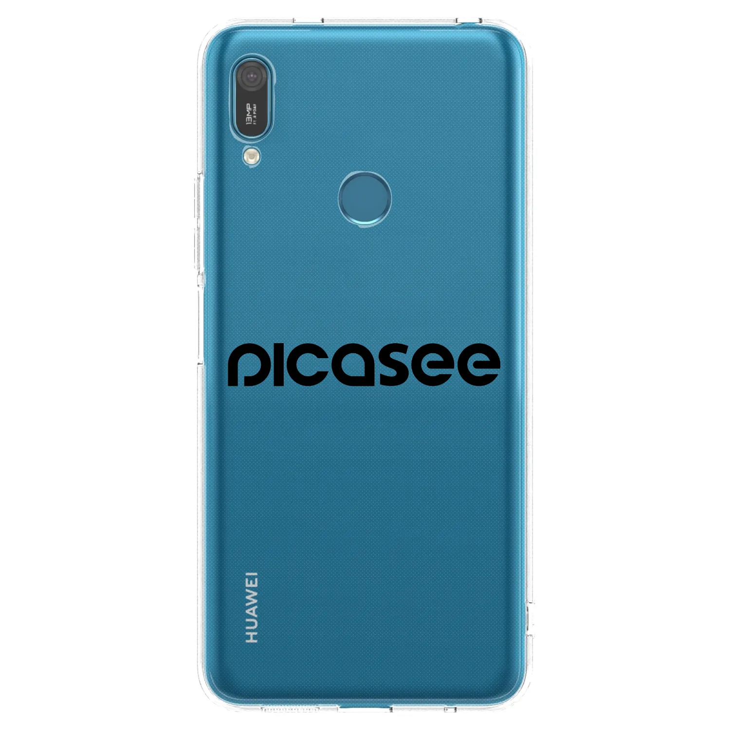 Picasee silikonový průhledný obal pro Huawei Y7 2019 - Picasee - new logo - black