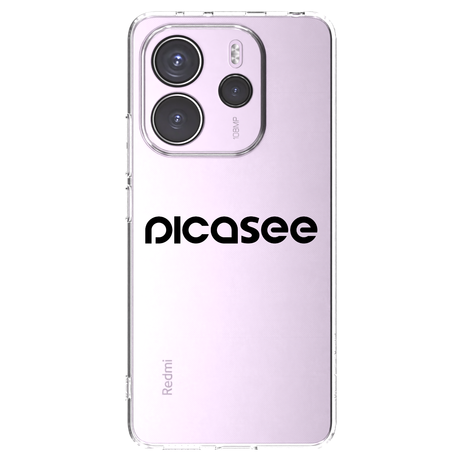 Picasee silikonový průhledný obal pro Xiaomi Redmi Note 14 4G - Picasee - new logo - black