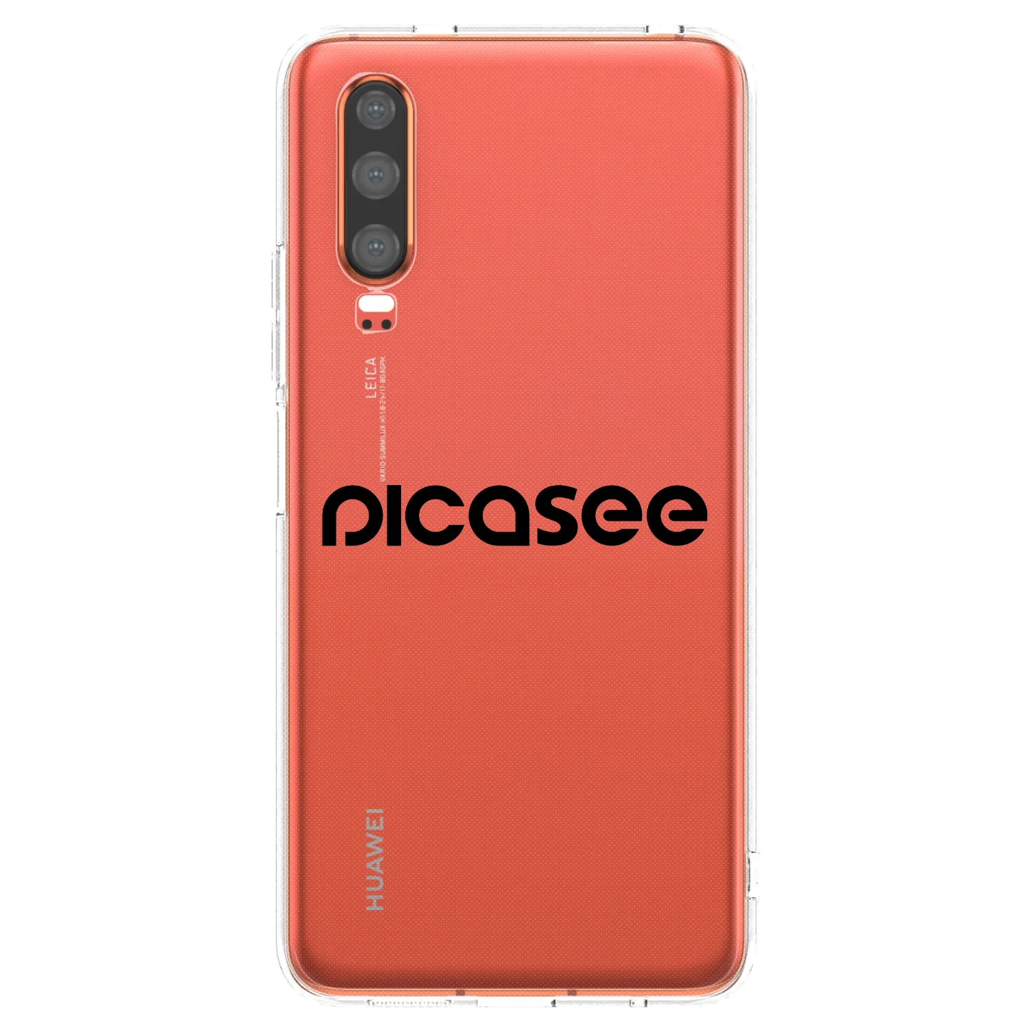 Picasee silikonový průhledný obal pro Huawei P30 - Picasee - new logo - black