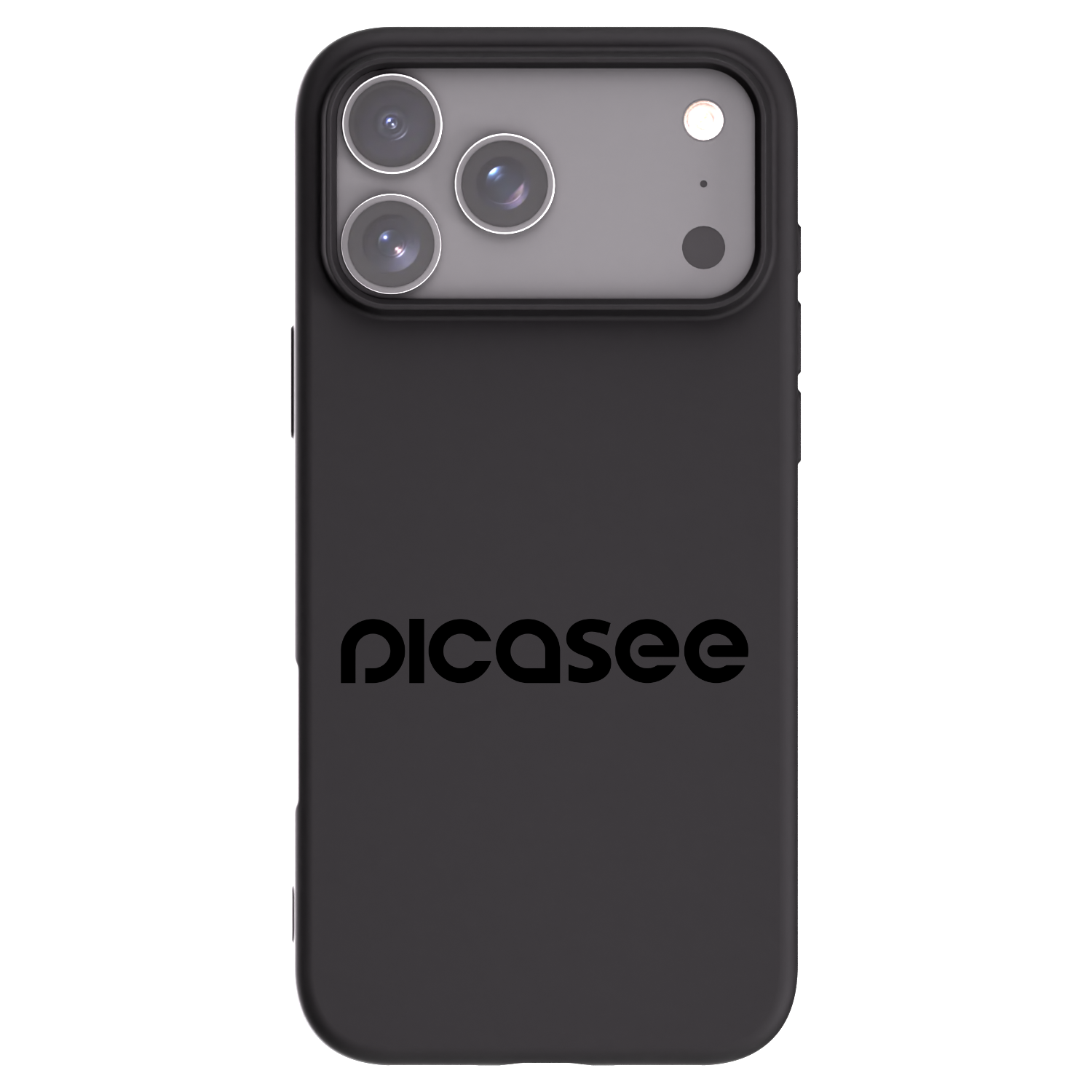 Picasee silikonový černý obal pro Apple iPhone 17 Pro Max - Picasee - new logo - black