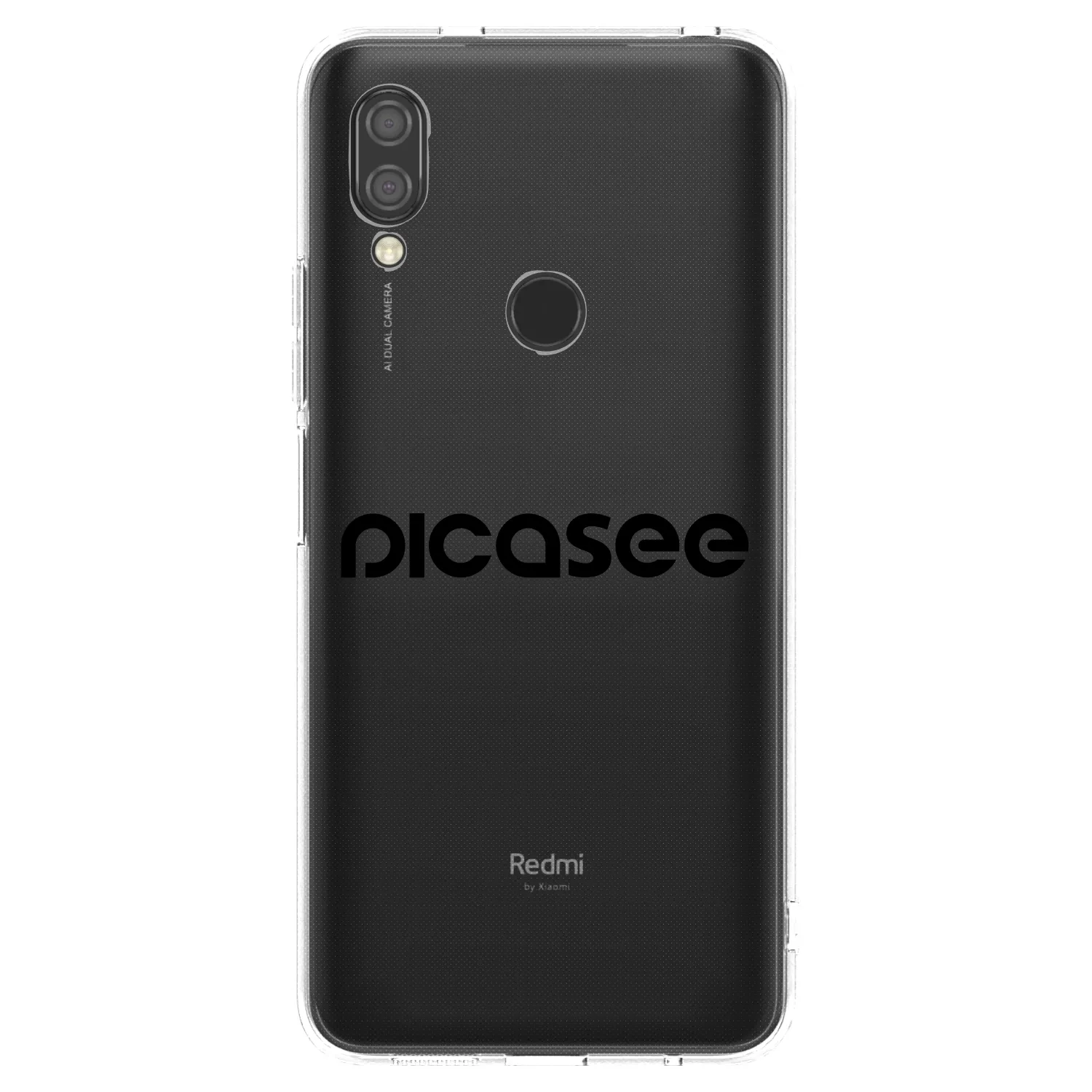 Picasee silikonový průhledný obal pro Xiaomi Redmi 7 - Picasee - new logo - black