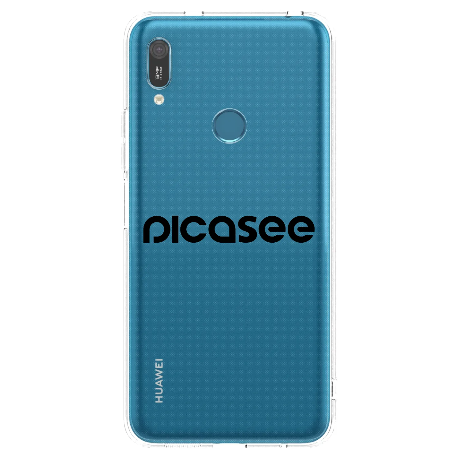 Picasee silikonový průhledný obal pro Huawei Y6 2019 - Picasee - new logo - black