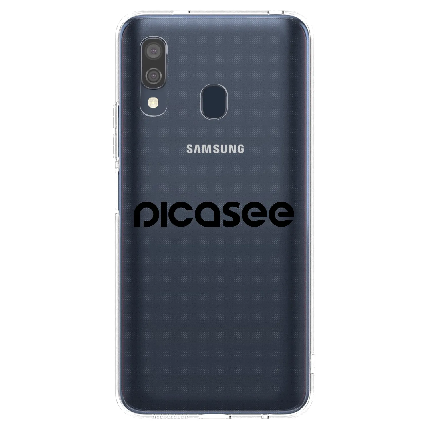Picasee silikonový průhledný obal pro Samsung Galaxy A40 A405F - Picasee - new logo - black
