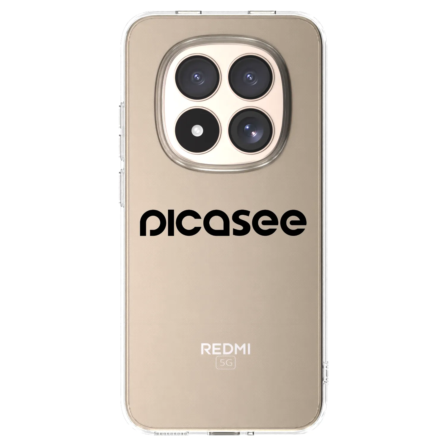 Picasee silikonový průhledný obal pro Xiaomi Redmi Note 15 Pro 4G - Picasee - new logo - black