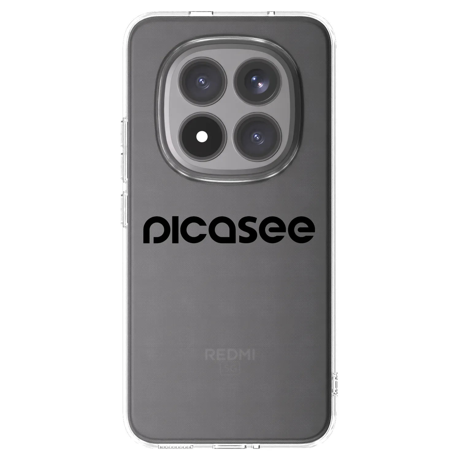 Picasee silikonový průhledný obal pro Xiaomi Redmi Note 15 Pro+ - Picasee - new logo - black