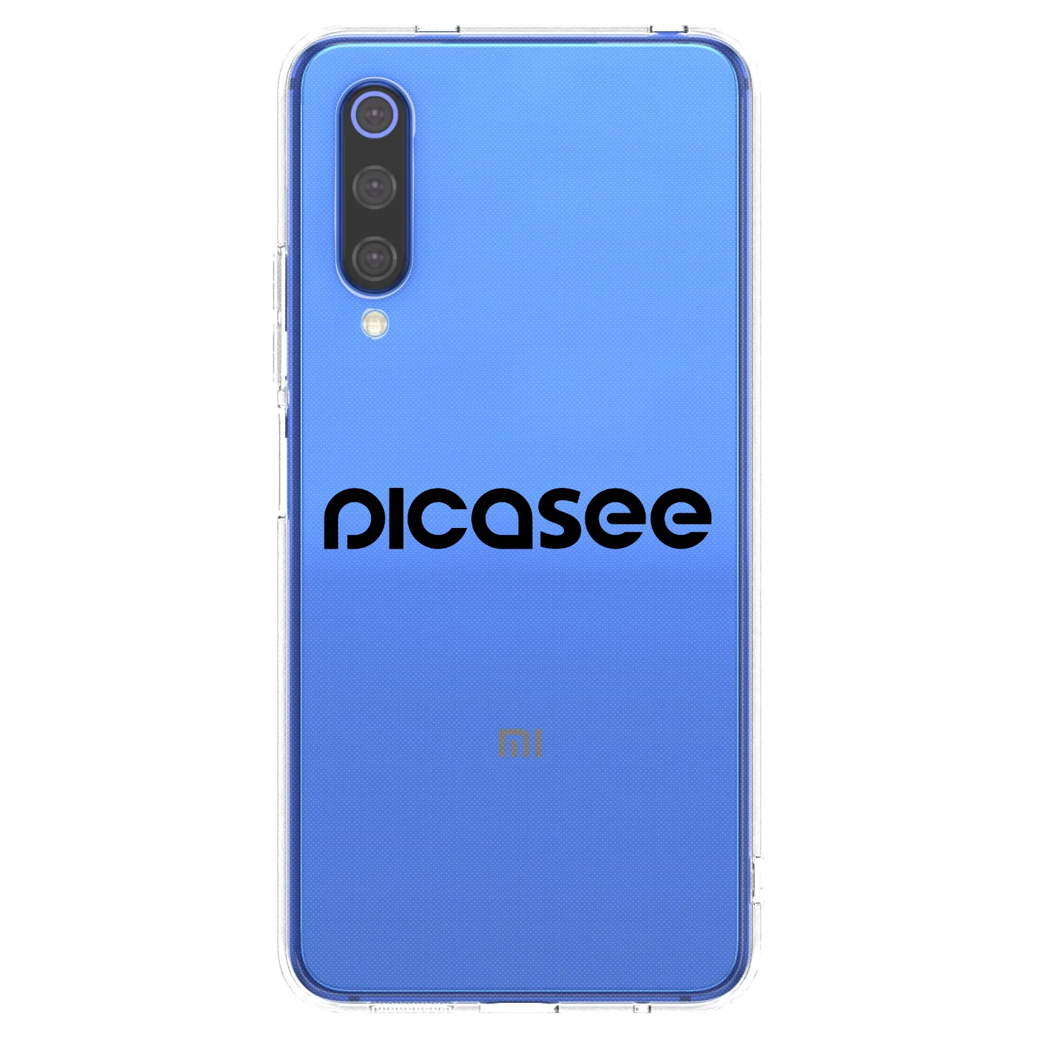 Picasee silikonový průhledný obal pro Xiaomi Mi 9 SE - Picasee - new logo - black