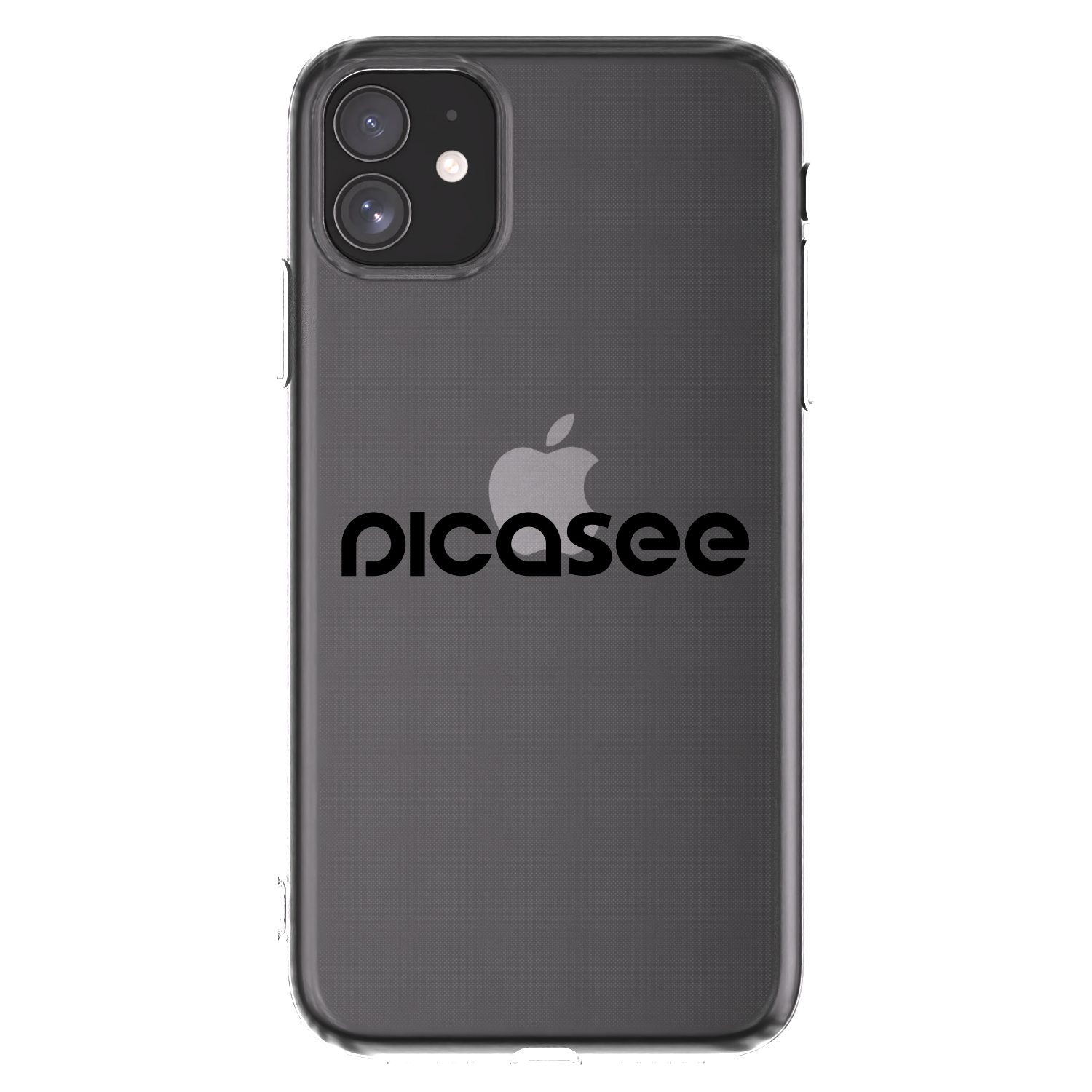 Picasee silikonový průhledný obal pro Apple iPhone 11 - Picasee - new logo - black