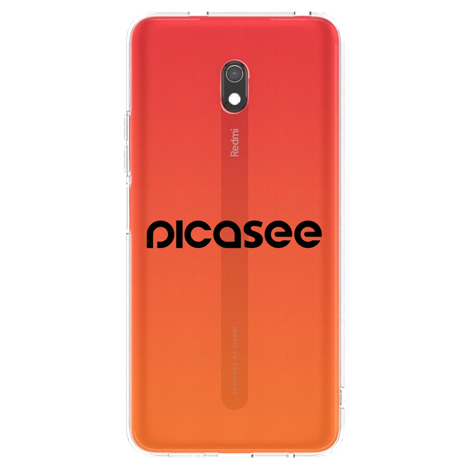 Picasee silikonový průhledný obal pro Xiaomi Redmi 8A - Picasee - new logo - black