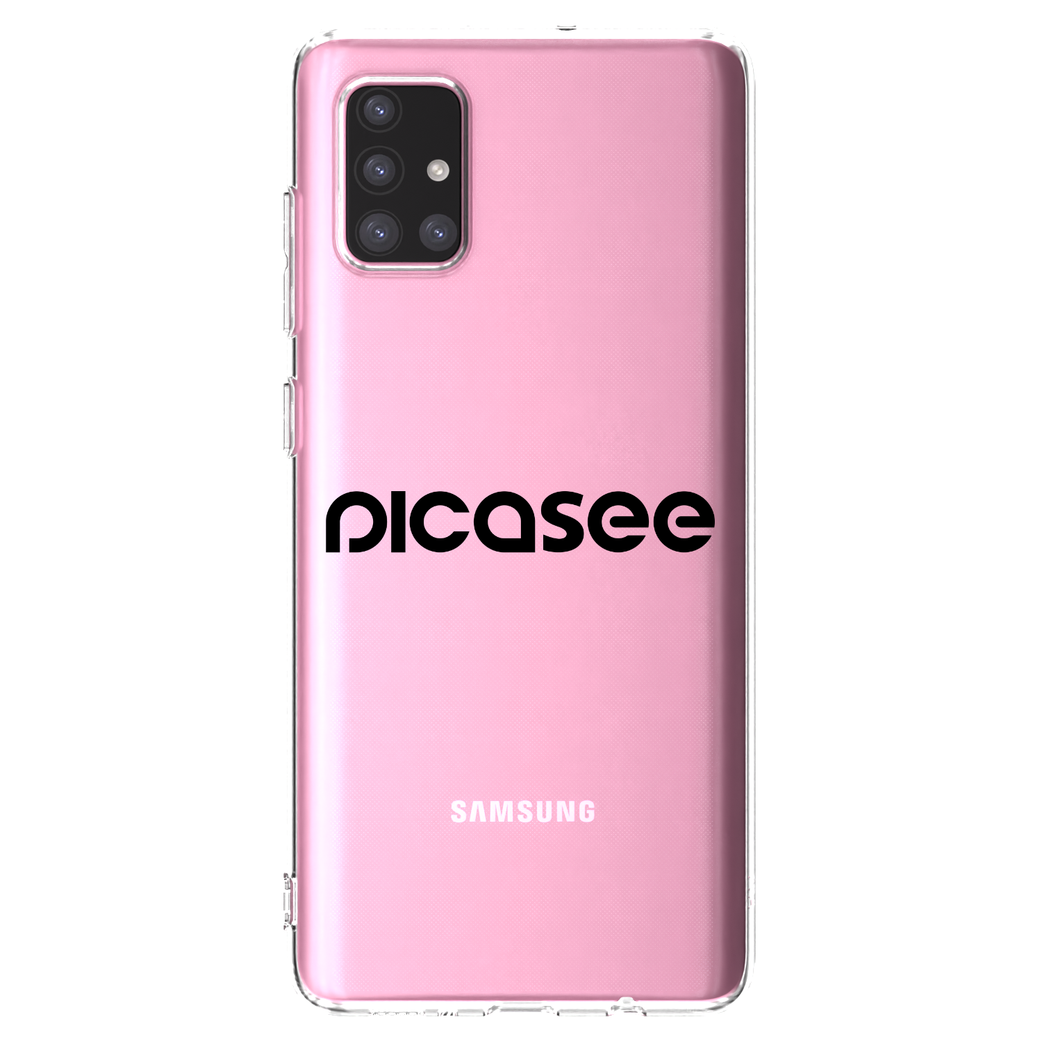 Picasee silikonový průhledný obal pro Samsung Galaxy A71 A715F - Picasee - new logo - black