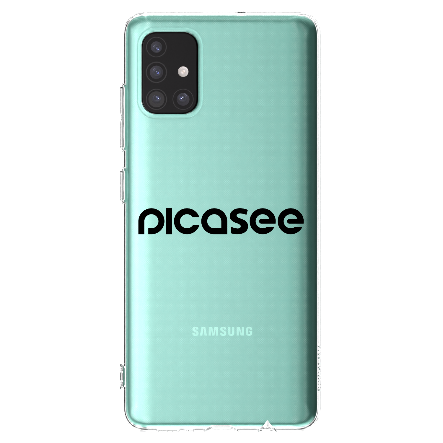 Picasee silikonový průhledný obal pro Samsung Galaxy A51 A515F - Picasee - new logo - black