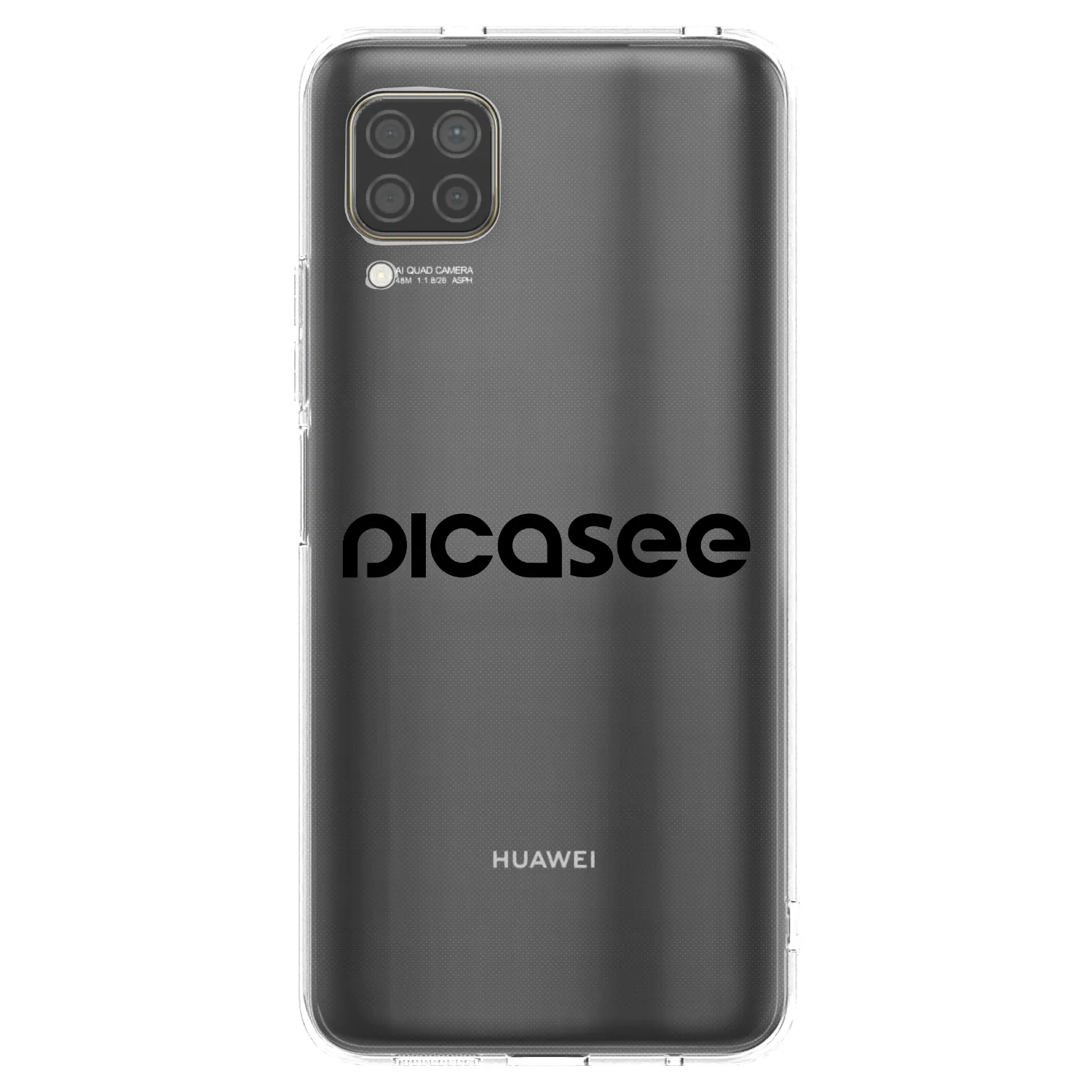 Picasee silikonový průhledný obal pro Huawei P40 Lite - Picasee - new logo - black