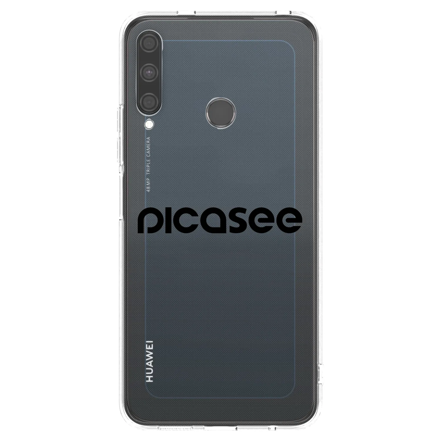 Picasee silikonový průhledný obal pro Huawei P40 Lite E - Picasee - new logo - black