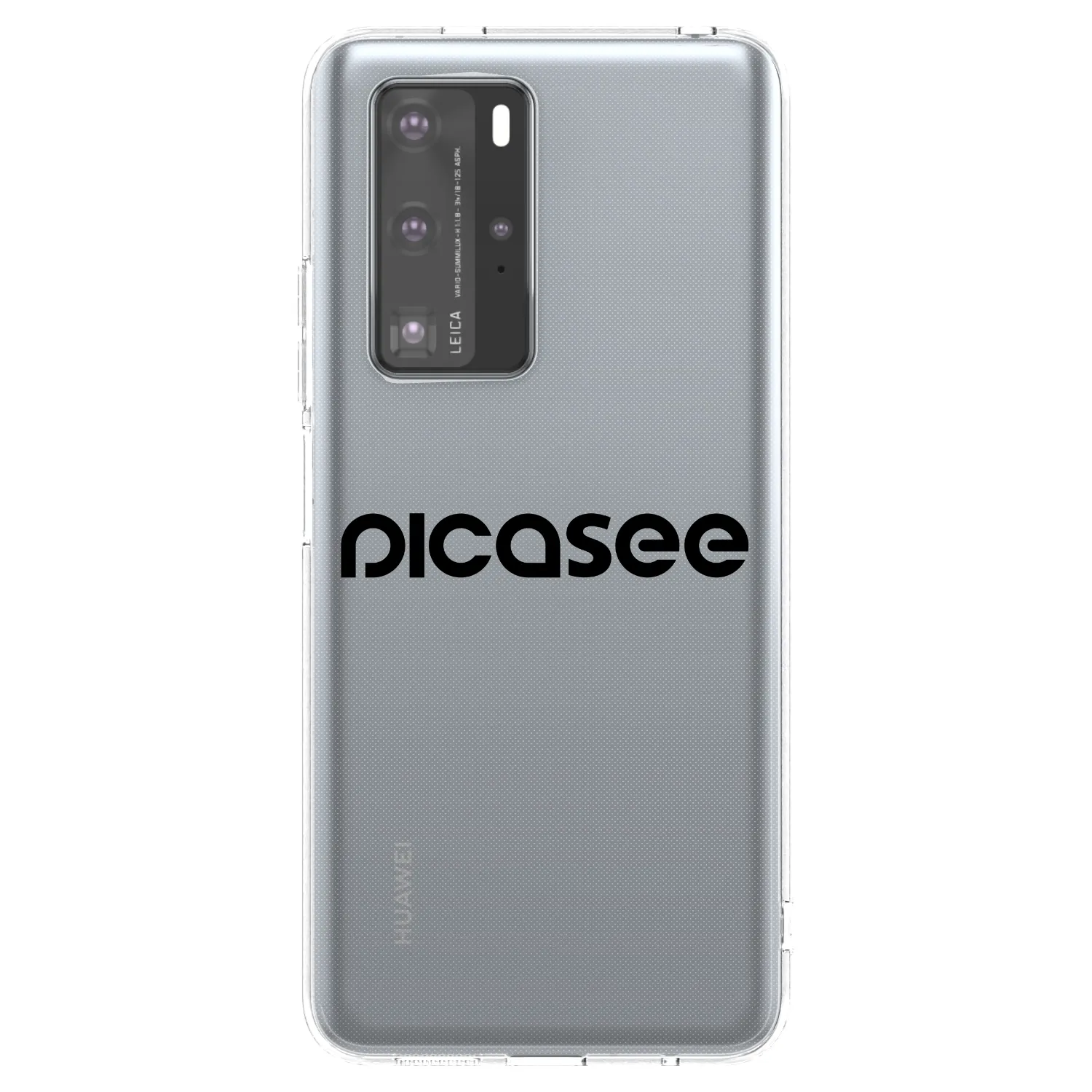 Picasee silikonový průhledný obal pro Huawei P40 Pro - Picasee - new logo - black