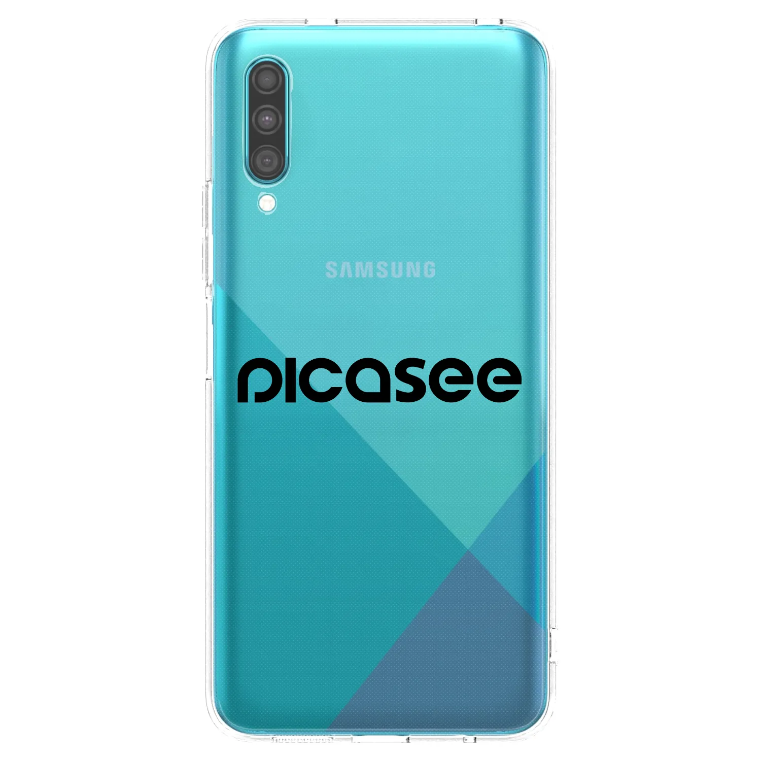 Picasee silikonový průhledný obal pro Samsung Galaxy A30s A307F - Picasee - new logo - black