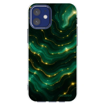 Picasee silikonový průhledný obal pro Apple iPhone 12 mini - Emerald