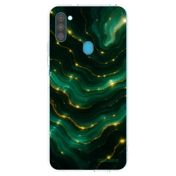 Picasee silikonový průhledný obal pro Samsung Galaxy M11 - Emerald