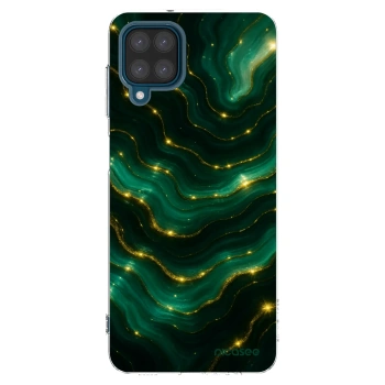 Picasee silikonový průhledný obal pro Samsung Galaxy A12 A125F - Emerald