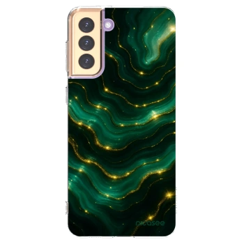 Picasee silikonový průhledný obal pro Samsung Galaxy S21+ 5G G996F - Emerald