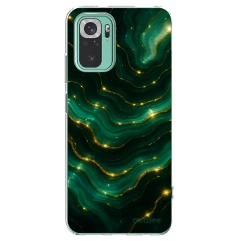 Picasee silikonový průhledný obal pro Xiaomi Redmi Note 10 Pro - Emerald