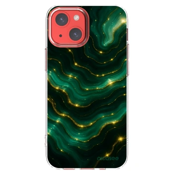 Picasee silikonový průhledný obal pro Apple iPhone 13 mini - Emerald
