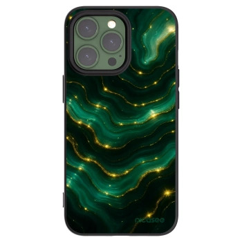 Picasee silikonový černý obal pro Apple iPhone 13 Pro - Emerald