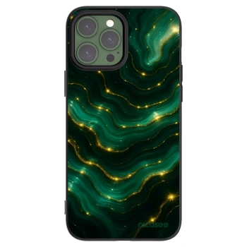 Picasee silikonový černý obal pro Apple iPhone 13 Pro Max - Emerald